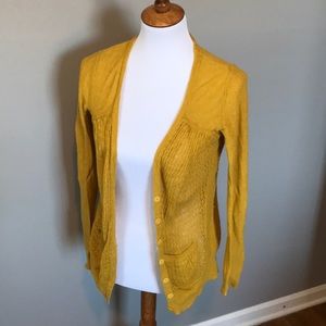Yellow Anthropologie sweater